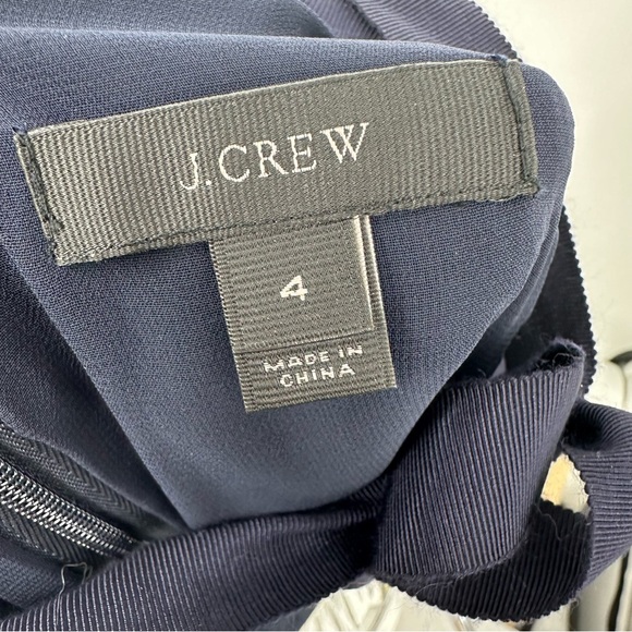 J Crew Sequin Party Dress Wedding Cocktails Navy Blue Womens 4 - Picture 5 of 8